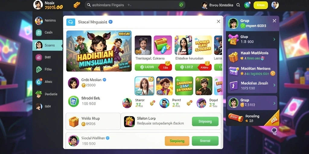 naga2000 - Menu permainan yang mudah dipahami.